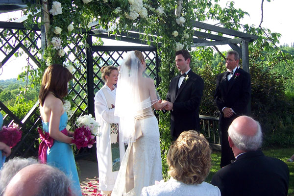 The wedding ceremony