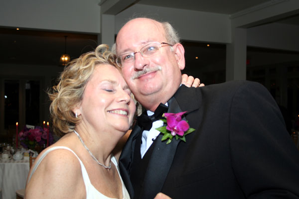 Marj and Bill, the parents of the bride